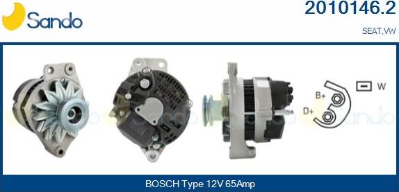 Sando 2010146.2 - Alternateur droxauto.com