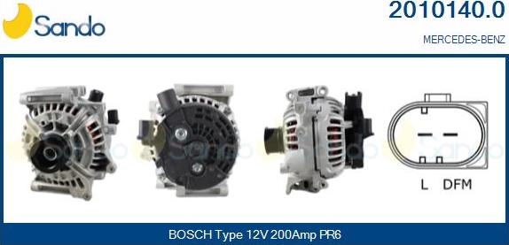 Sando 2010140.0 - Alternateur droxauto.com