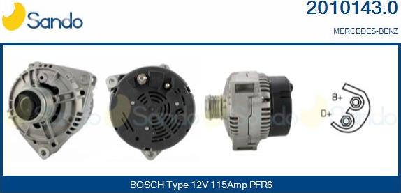 Sando 2010143.0 - Alternateur droxauto.com