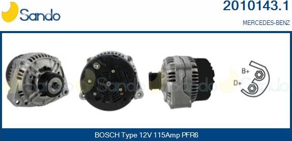 Sando 2010143.1 - Alternateur droxauto.com