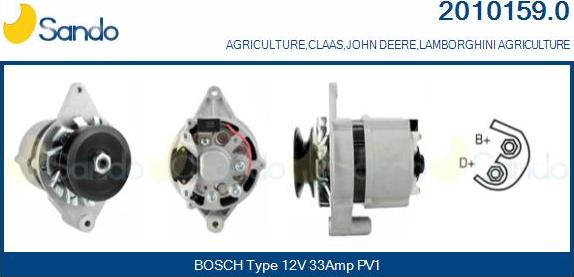 Sando 2010159.0 - Alternateur droxauto.com