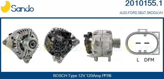 Sando 2010155.1 - Alternateur droxauto.com