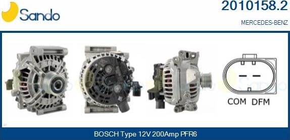 Sando 2010158.2 - Alternateur droxauto.com