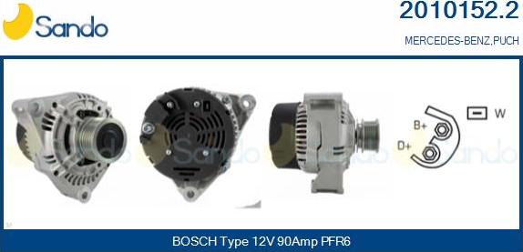 Sando 2010152.2 - Alternateur droxauto.com