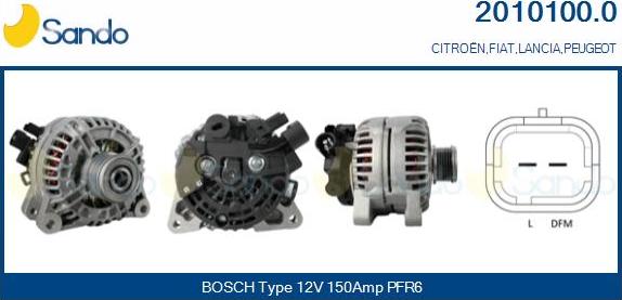 Sando 2010100.0 - Alternateur droxauto.com