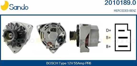 Sando 2010189.0 - Alternateur droxauto.com