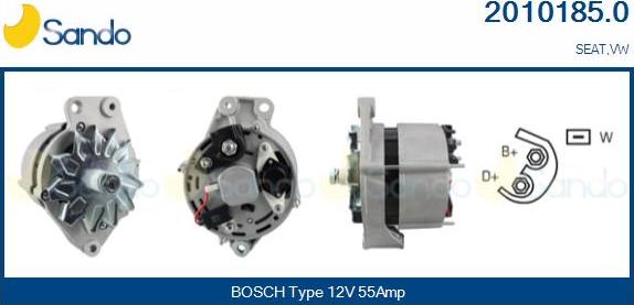 Sando 2010185.0 - Alternateur droxauto.com