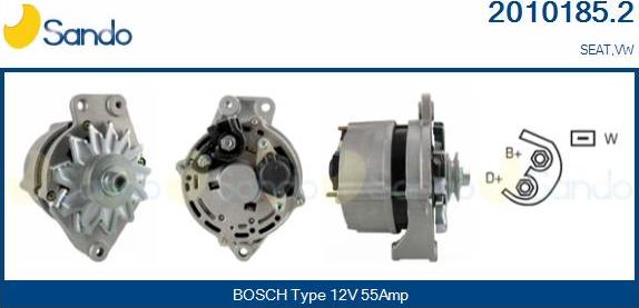 Sando 2010185.2 - Alternateur droxauto.com