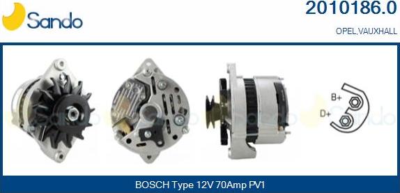 Sando 2010186.0 - Alternateur droxauto.com