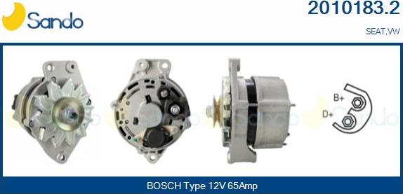 Sando 2010183.2 - Alternateur droxauto.com