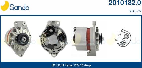 Sando 2010182.0 - Alternateur droxauto.com