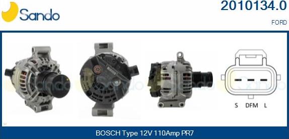 Sando 2010134.0 - Alternateur droxauto.com