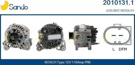 Sando 2010131.1 - Alternateur droxauto.com