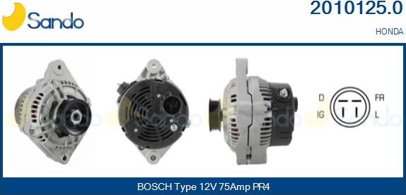 Sando 2010125.0 - Alternateur droxauto.com