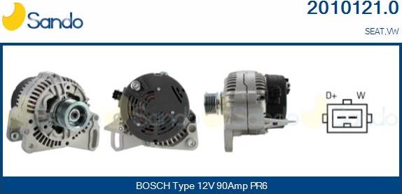 Sando 2010121.0 - Alternateur droxauto.com