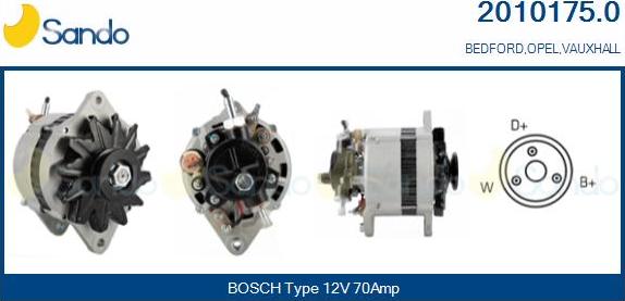Sando 2010175.0 - Alternateur droxauto.com