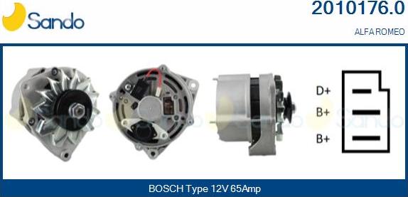 Sando 2010176.0 - Alternateur droxauto.com