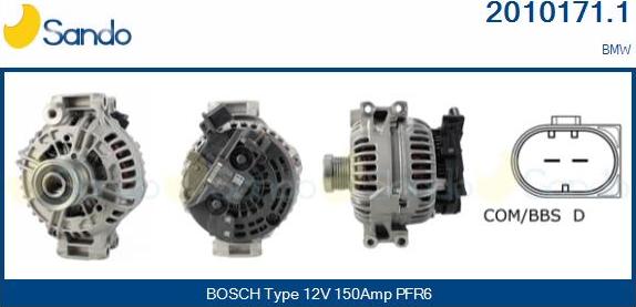 Sando 2010171.1 - Alternateur droxauto.com