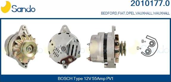 Sando 2010177.0 - Alternateur droxauto.com