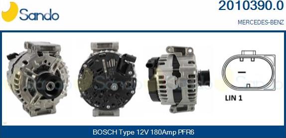 Sando 2010390.0 - Alternateur droxauto.com