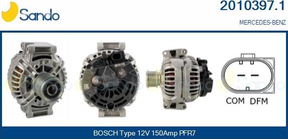 Sando 2010397.1 - Alternateur droxauto.com