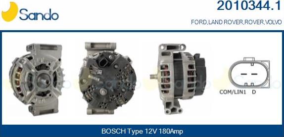 Sando 2010344.1 - Alternateur droxauto.com