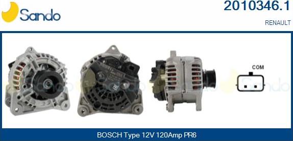 Sando 2010346.1 - Alternateur droxauto.com