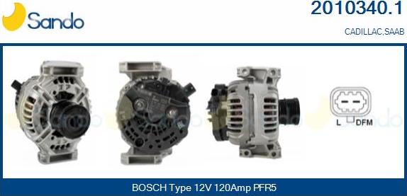 Sando 2010340.1 - Alternateur droxauto.com