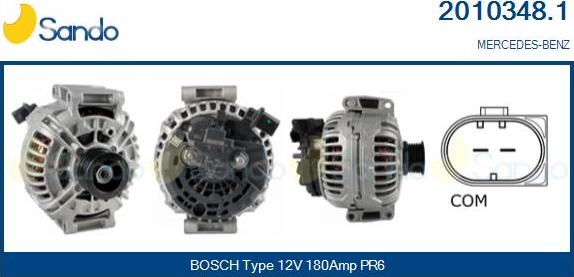 Sando 2010348.1 - Alternateur droxauto.com