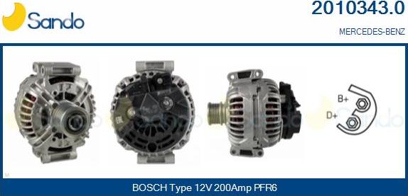 Sando 2010343.0 - Alternateur droxauto.com