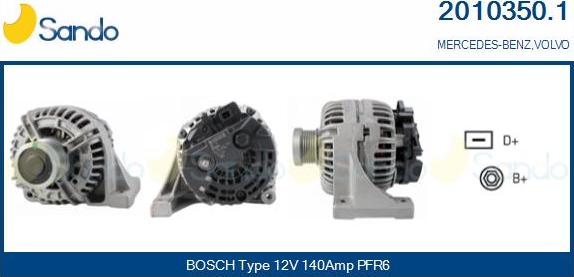 Sando 2010350.1 - Alternateur droxauto.com