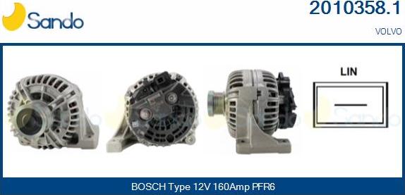 Sando 2010358.1 - Alternateur droxauto.com