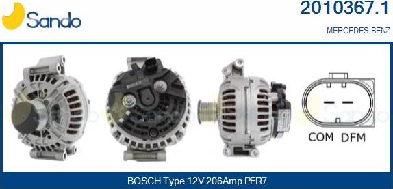 Sando 2010367.1 - Alternateur droxauto.com
