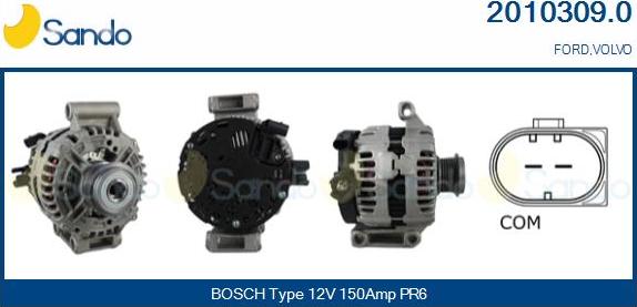 Sando 2010309.0 - Alternateur droxauto.com