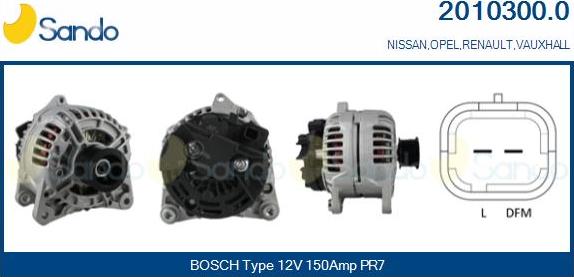 Sando 2010300.0 - Alternateur droxauto.com