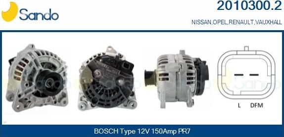 Sando 2010300.2 - Alternateur droxauto.com