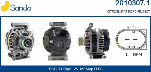 Sando 2010307.1 - Alternateur droxauto.com