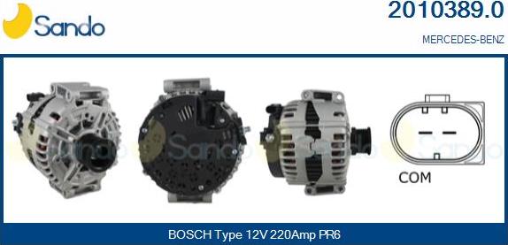 Sando 2010389.0 - Alternateur droxauto.com