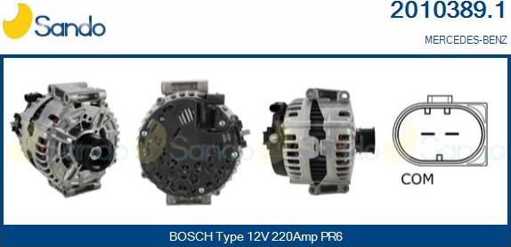 Sando 2010389.1 - Alternateur droxauto.com