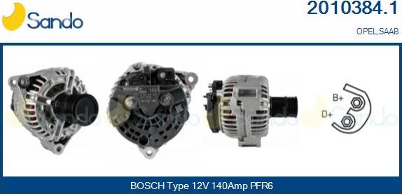 Sando 2010384.1 - Alternateur droxauto.com
