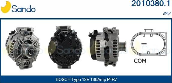 Sando 2010380.1 - Alternateur droxauto.com