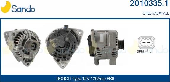 Sando 2010335.1 - Alternateur droxauto.com