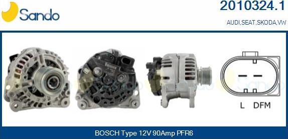 Sando 2010324.1 - Alternateur droxauto.com