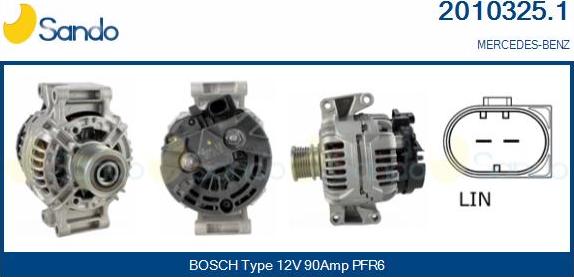 Sando 2010325.1 - Alternateur droxauto.com