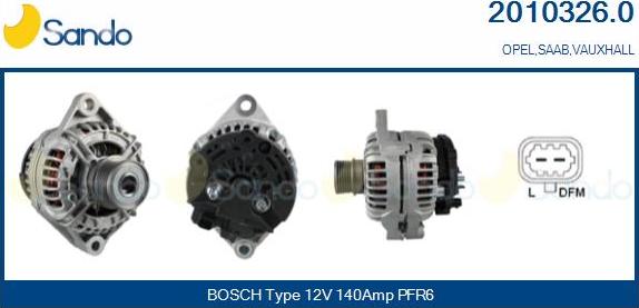Sando 2010326.0 - Alternateur droxauto.com