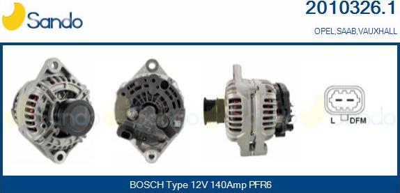 Sando 2010326.1 - Alternateur droxauto.com