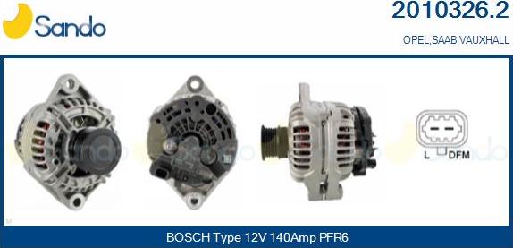 Sando 2010326.2 - Alternateur droxauto.com