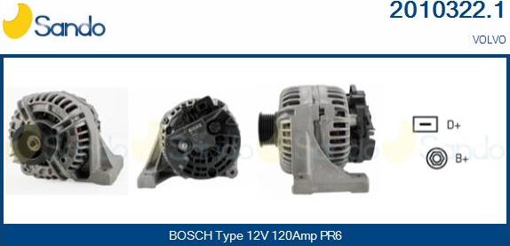 Sando 2010322.1 - Alternateur droxauto.com