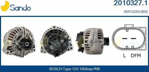 Sando 2010327.1 - Alternateur droxauto.com