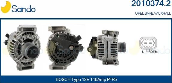 Sando 2010374.2 - Alternateur droxauto.com